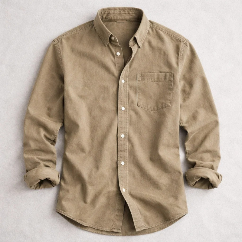 MAISON VALÉRIE | Chemise classique en coton pour hommes