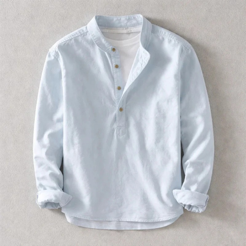 MAISON VALÉRIE | Chemise en lin coton élégante pour hommes