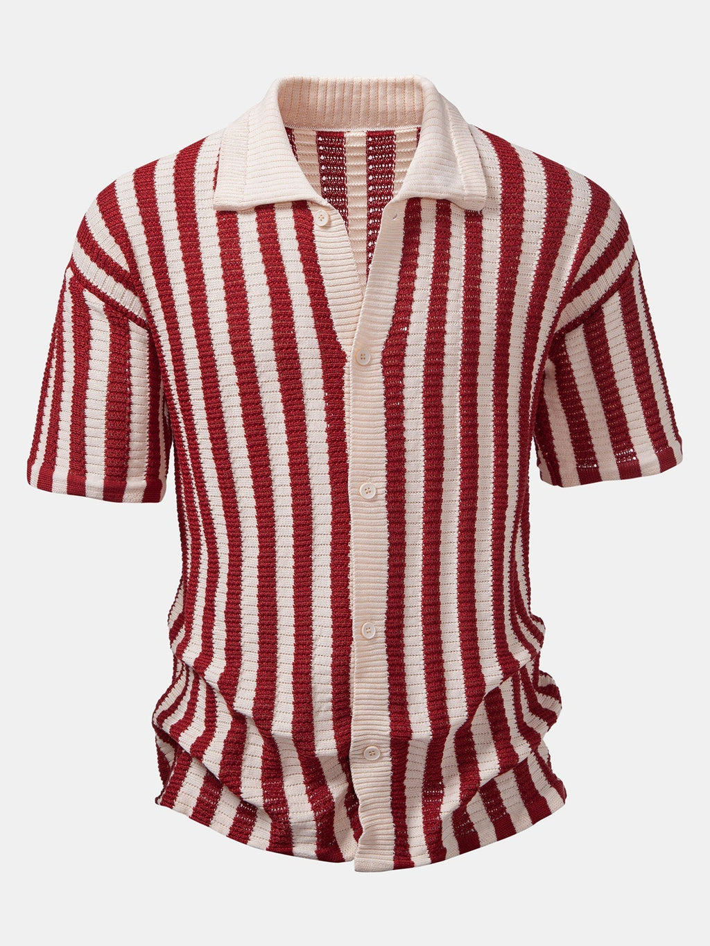 MAISON VALÉRIE | Chemise à rayures avec épaules baissées