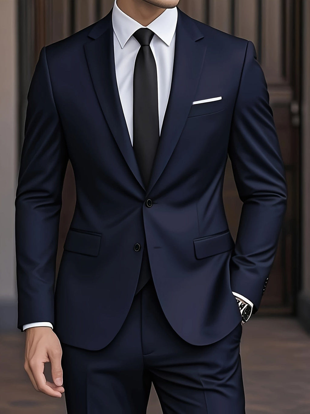 MAISON VALÉRIE | Costume en laine mélangée pour homme
