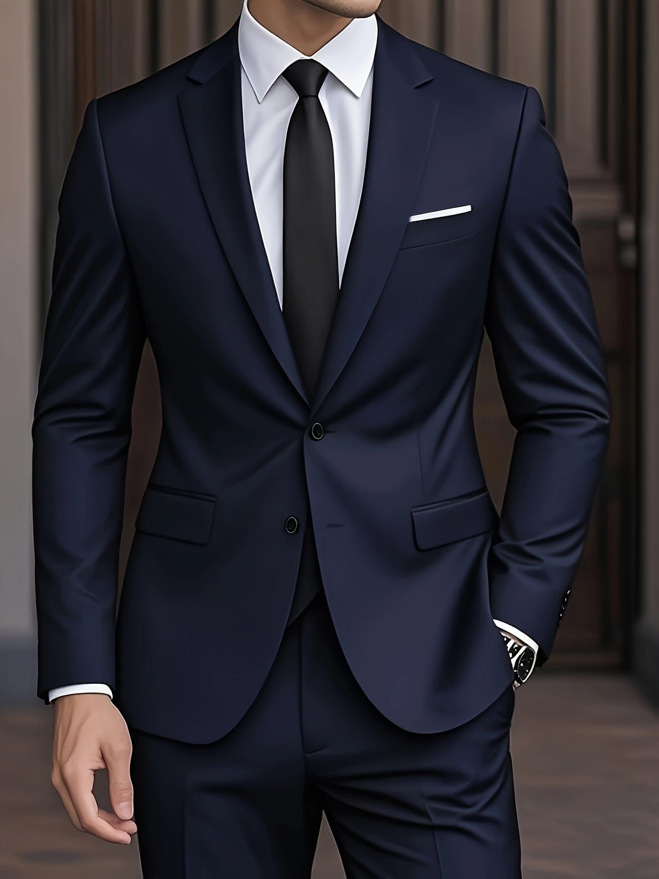 MAISON VALÉRIE | Costume en laine mélangée pour homme