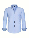 MAISON VALÉRIE | Alberto | chemise élégante légère avec détails contrastés