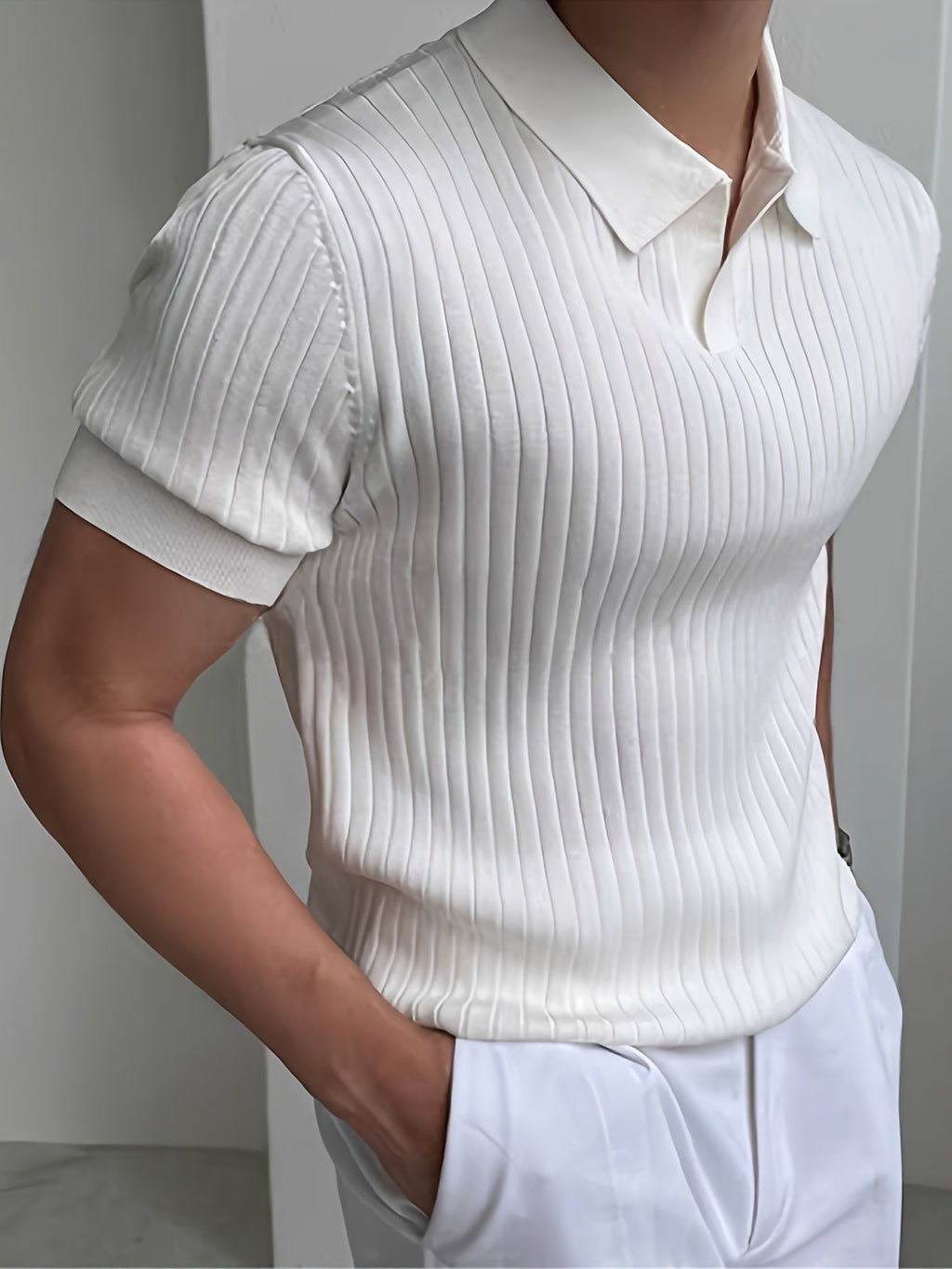MAISON VALÉRIE | Polo à col montant pour hommes
