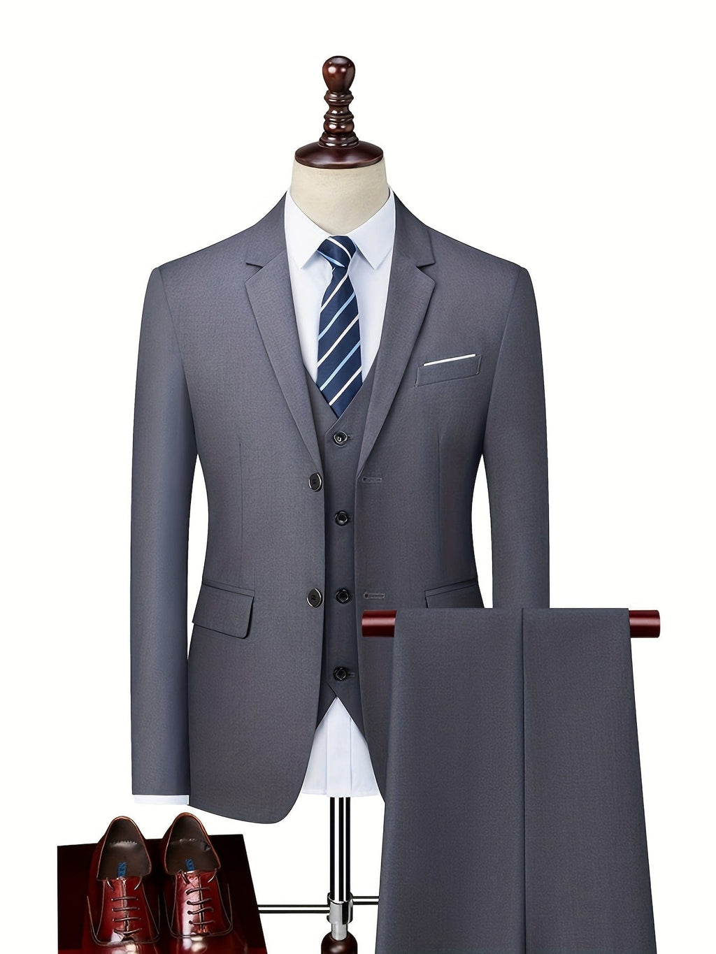 MAISON VALÉRIE | Costume en laine mélangée pour homme