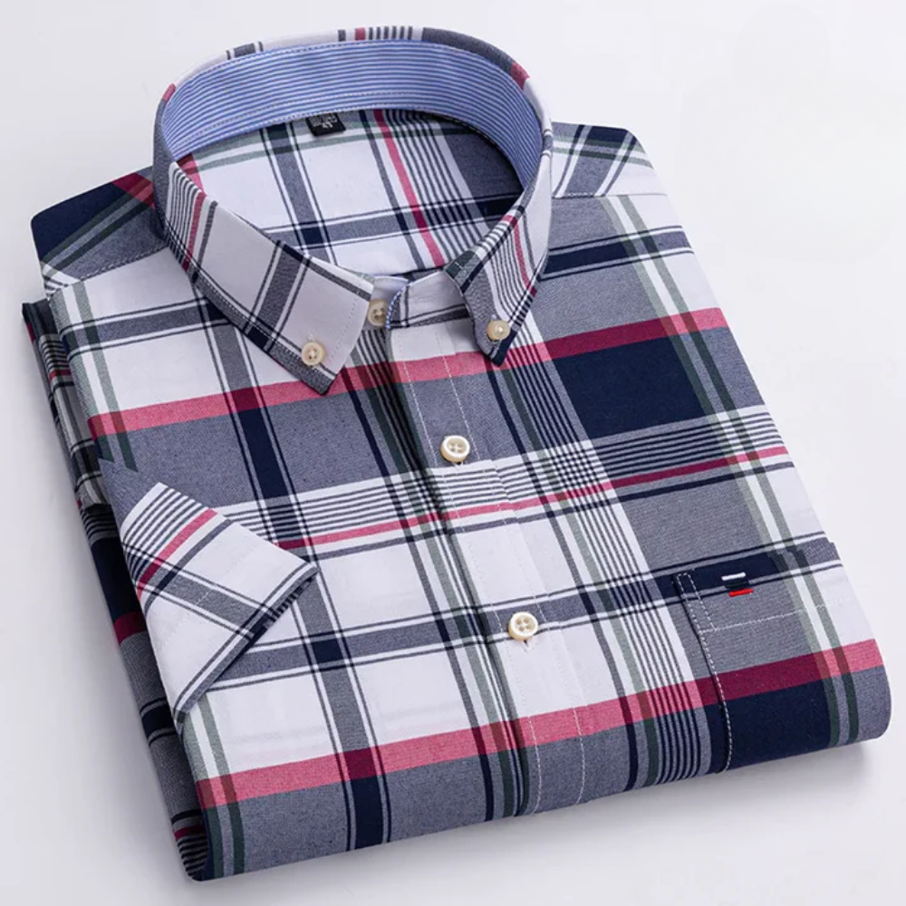 MAISON VALÉRIE | Chemise à boutons à motifs pour hommes
