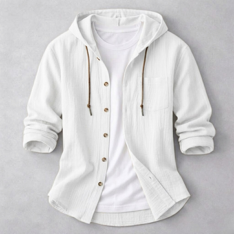 MAISON VALÉRIE | Chemise à capuche de mode pour hommes
