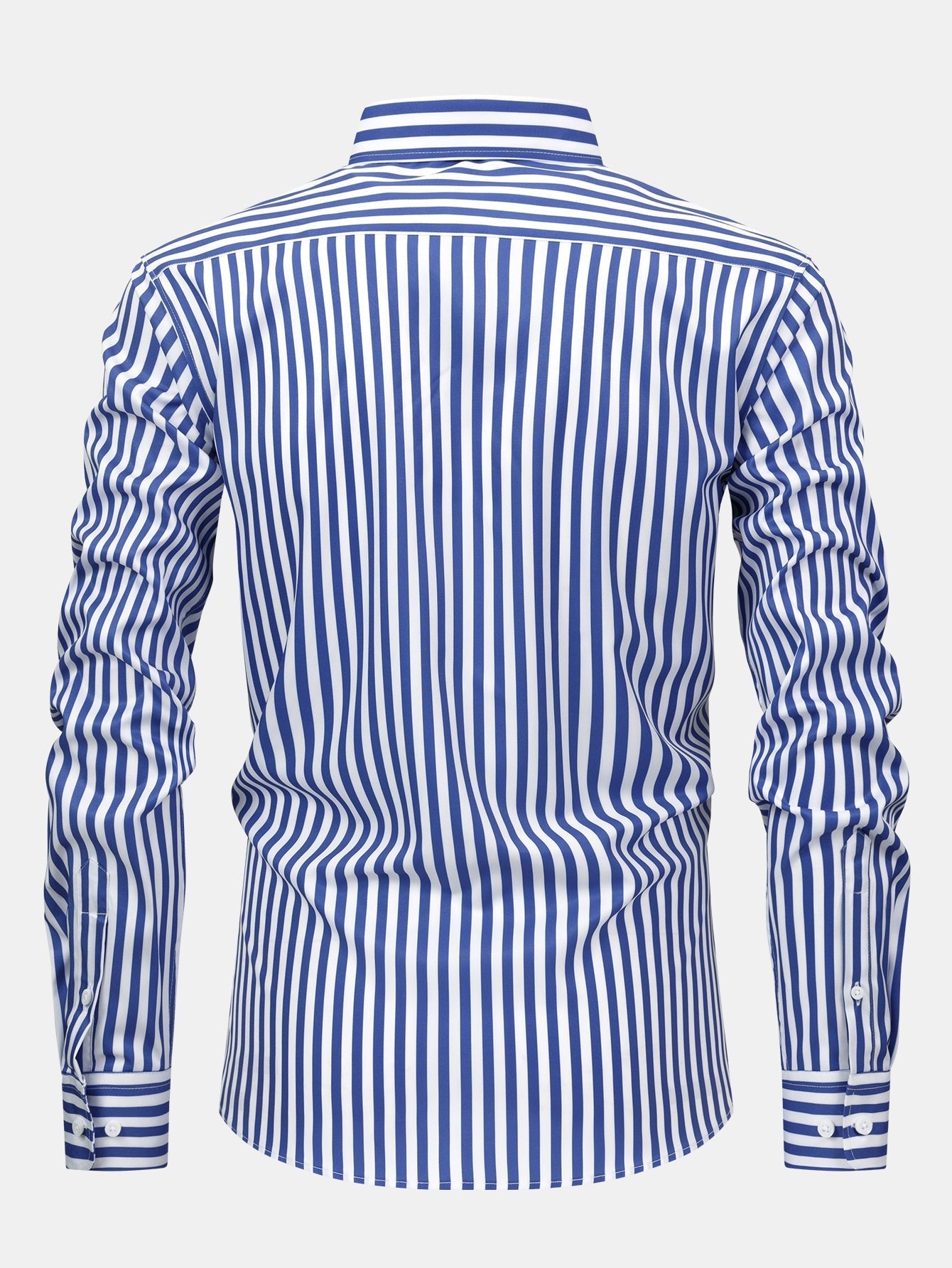 MAISON VALÉRIE | Chemise à manches longues à rayures avec boutons & pantalons slim fit à jambe élargie