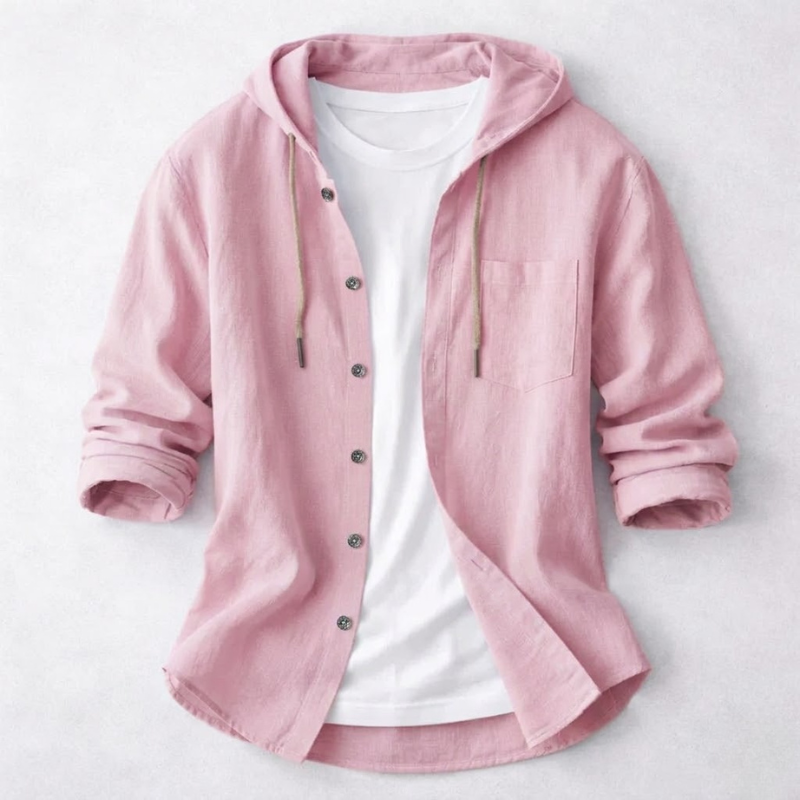 MAISON VALÉRIE | Chemise à capuche de mode pour hommes