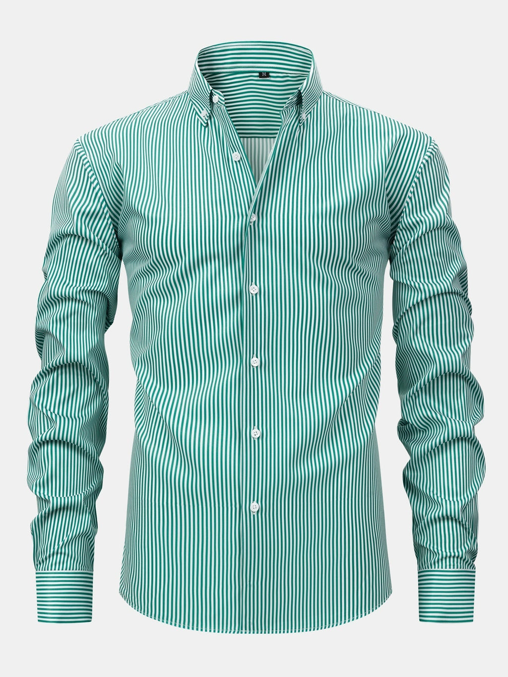 MAISON VALÉRIE | Chemise à manches longues à rayures avec boutons & pantalons slim fit à jambes affinées