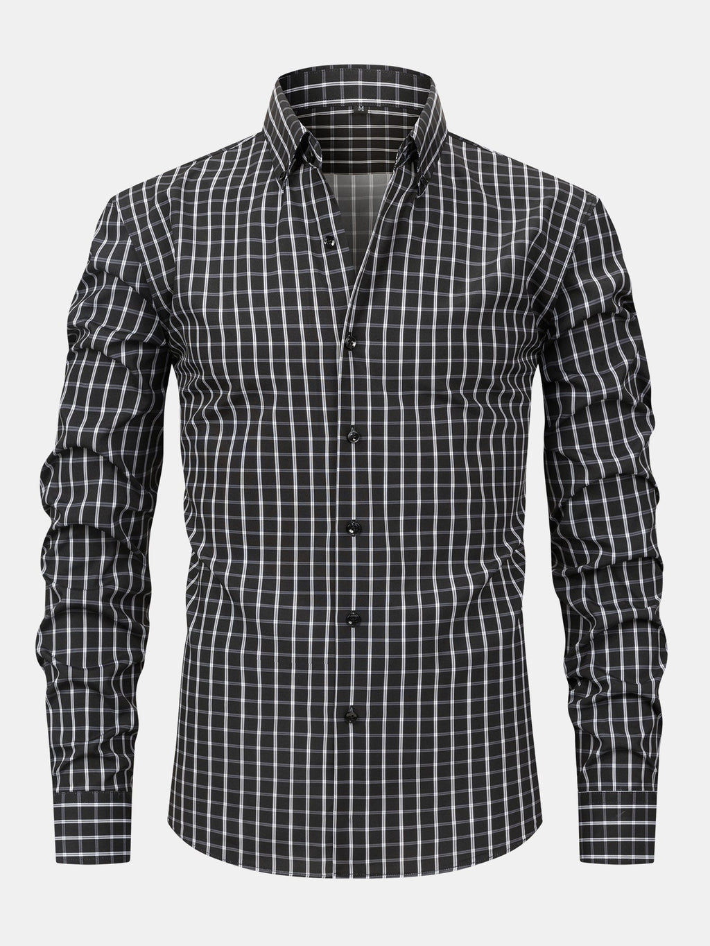 MAISON VALÉRIE | Chemise à manches longues à carreaux avec boutons