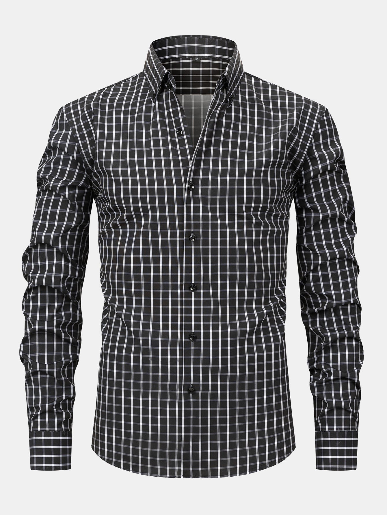 MAISON VALÉRIE | Chemise à manches longues à carreaux avec boutons