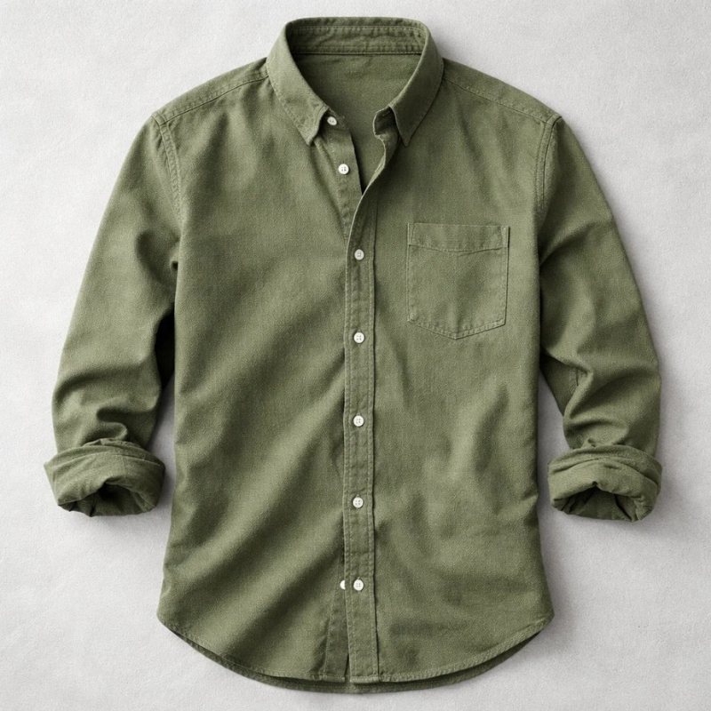 MAISON VALÉRIE | Chemise classique en coton pour hommes