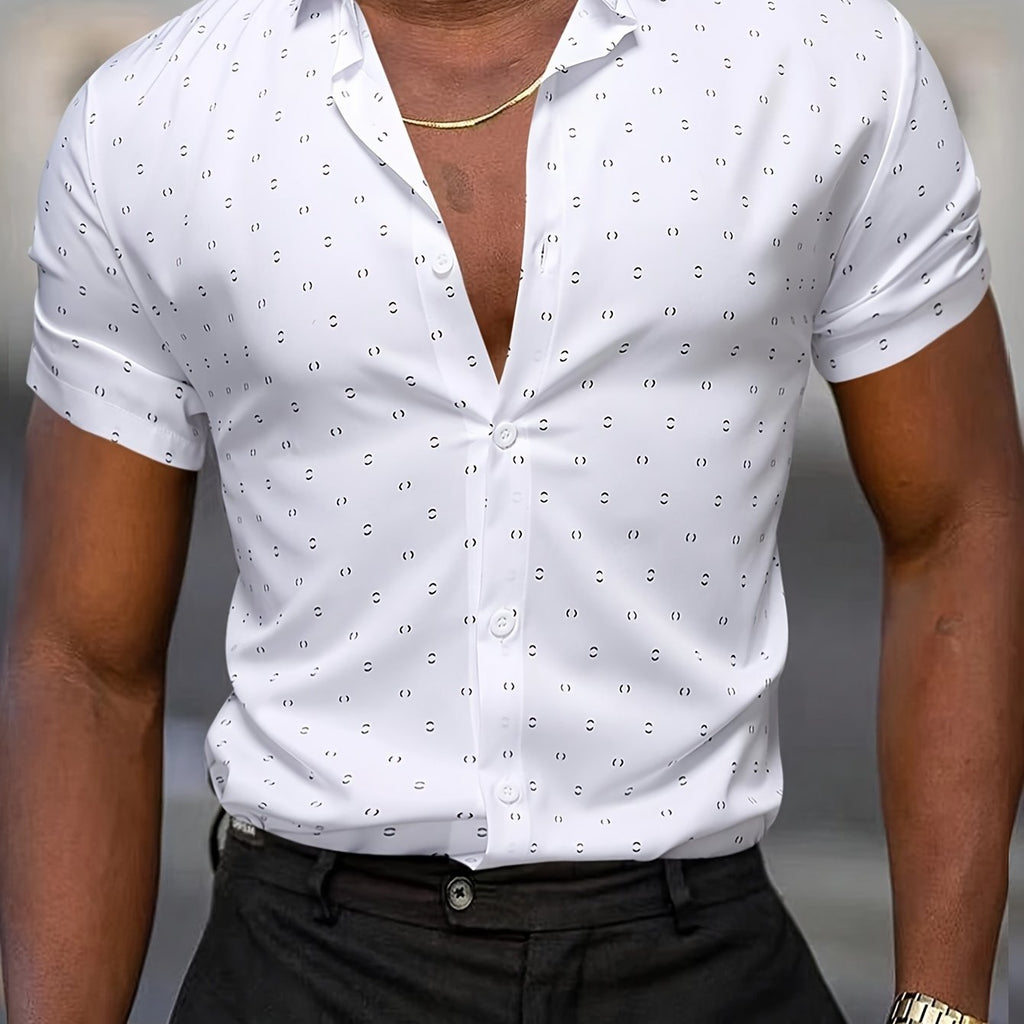 MAISON VALÉRIE | Chemise à imprimé tropical pour hommes