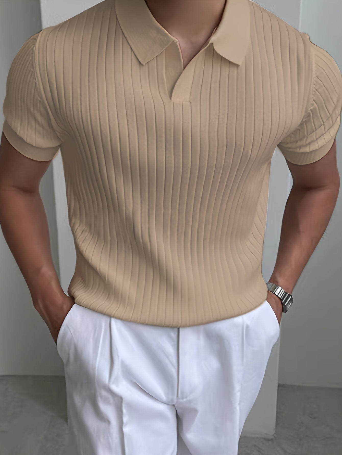 MAISON VALÉRIE | Polo à col montant pour hommes