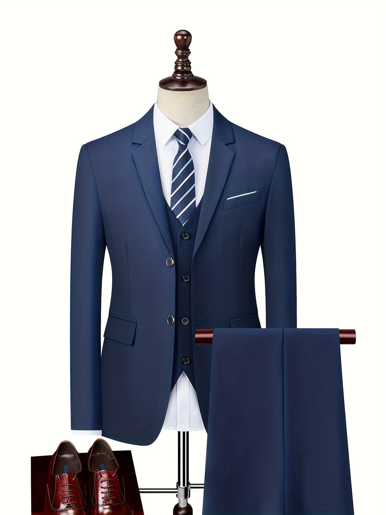MAISON VALÉRIE | Costume en laine mélangée pour homme