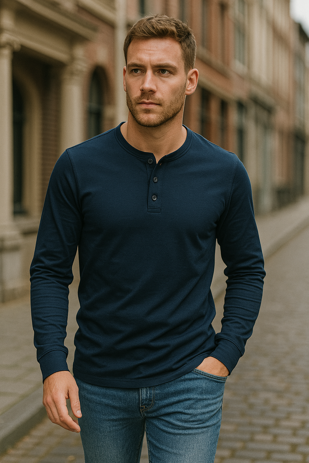 MAISON VALÉRIE | Chemise bouton longue pour homme