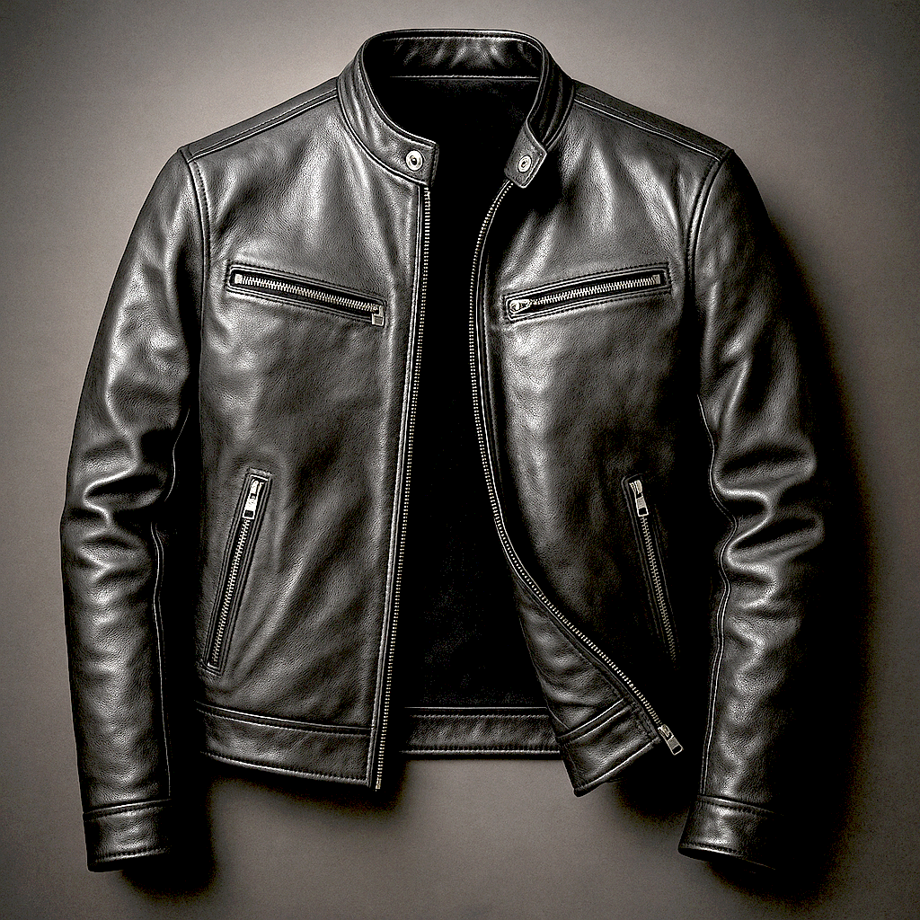 MAISON VALÉRIE | Veste moto minimaliste pour hommes