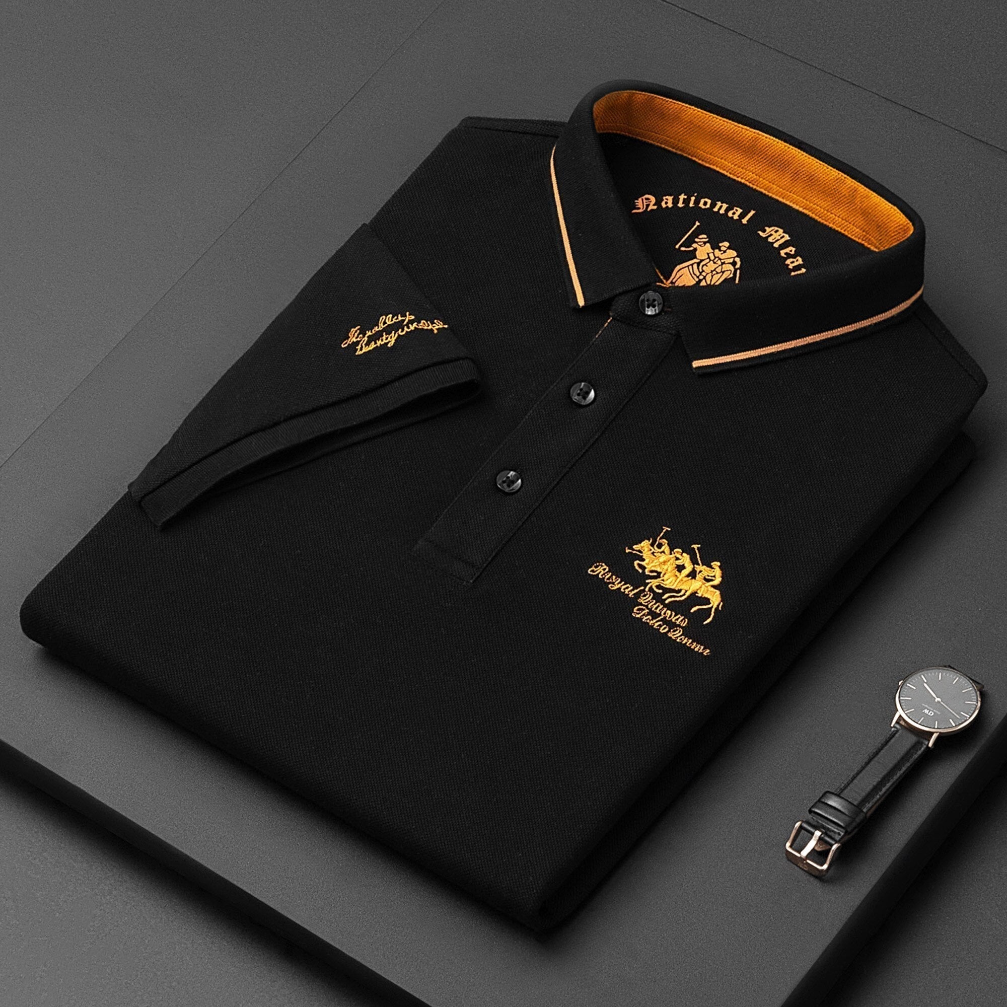 MAISON VALÉRIE | Polo col contraste pour homme
