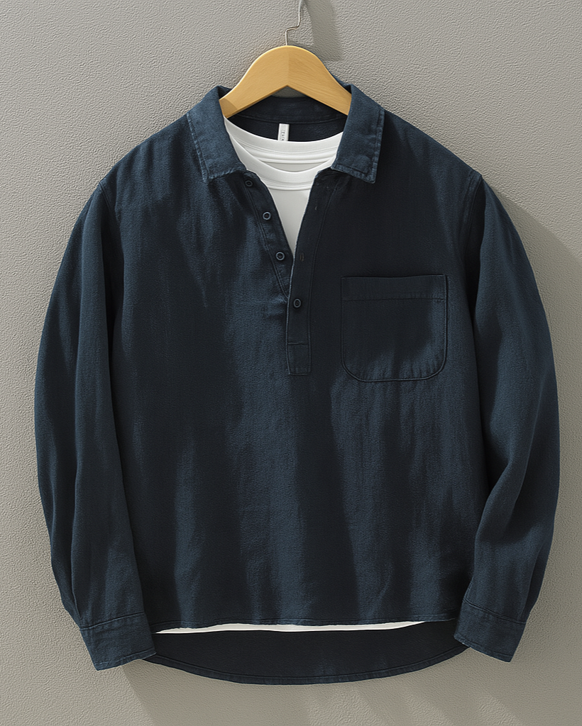 Louis chemise en coton-lin