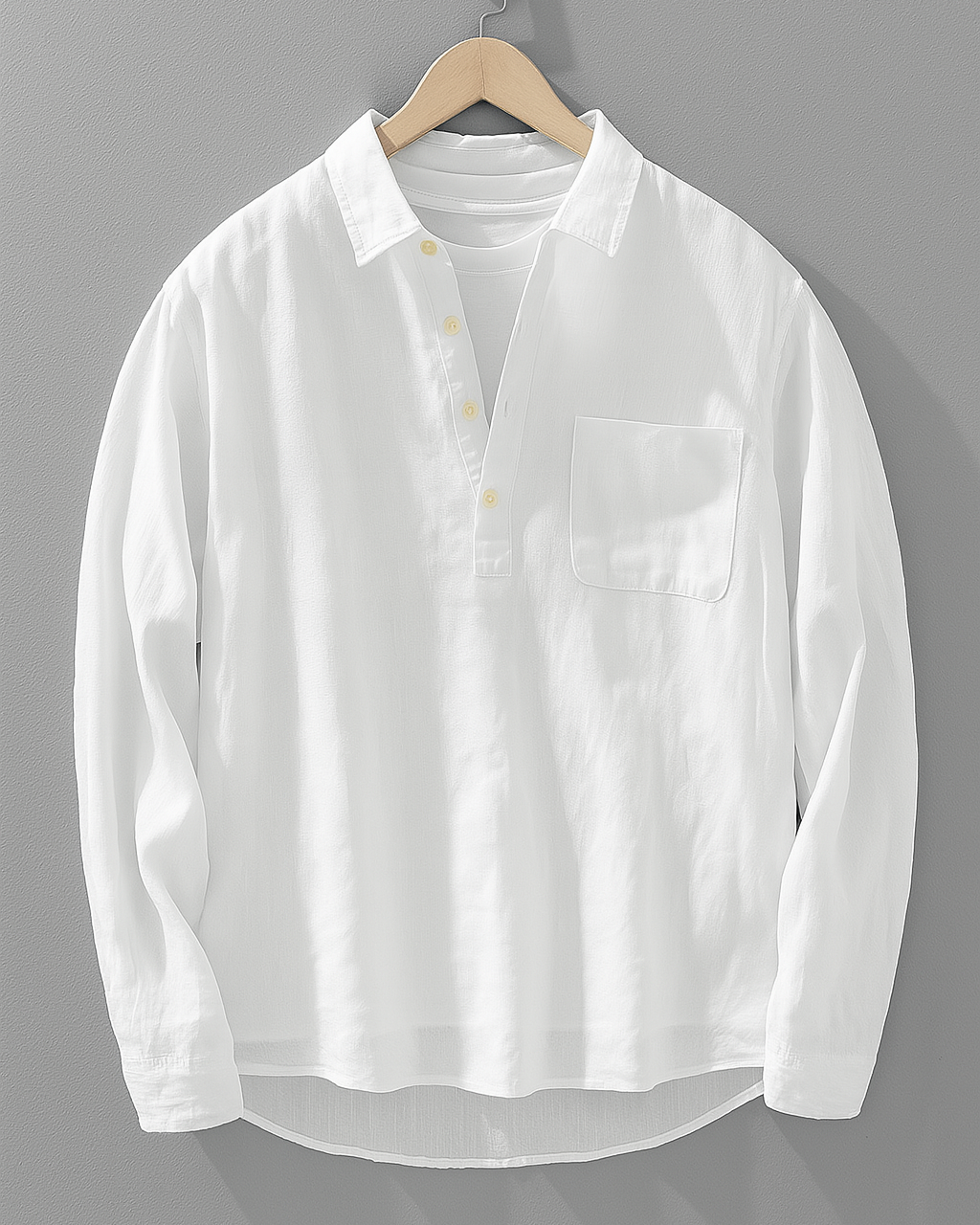 Louis chemise en coton-lin