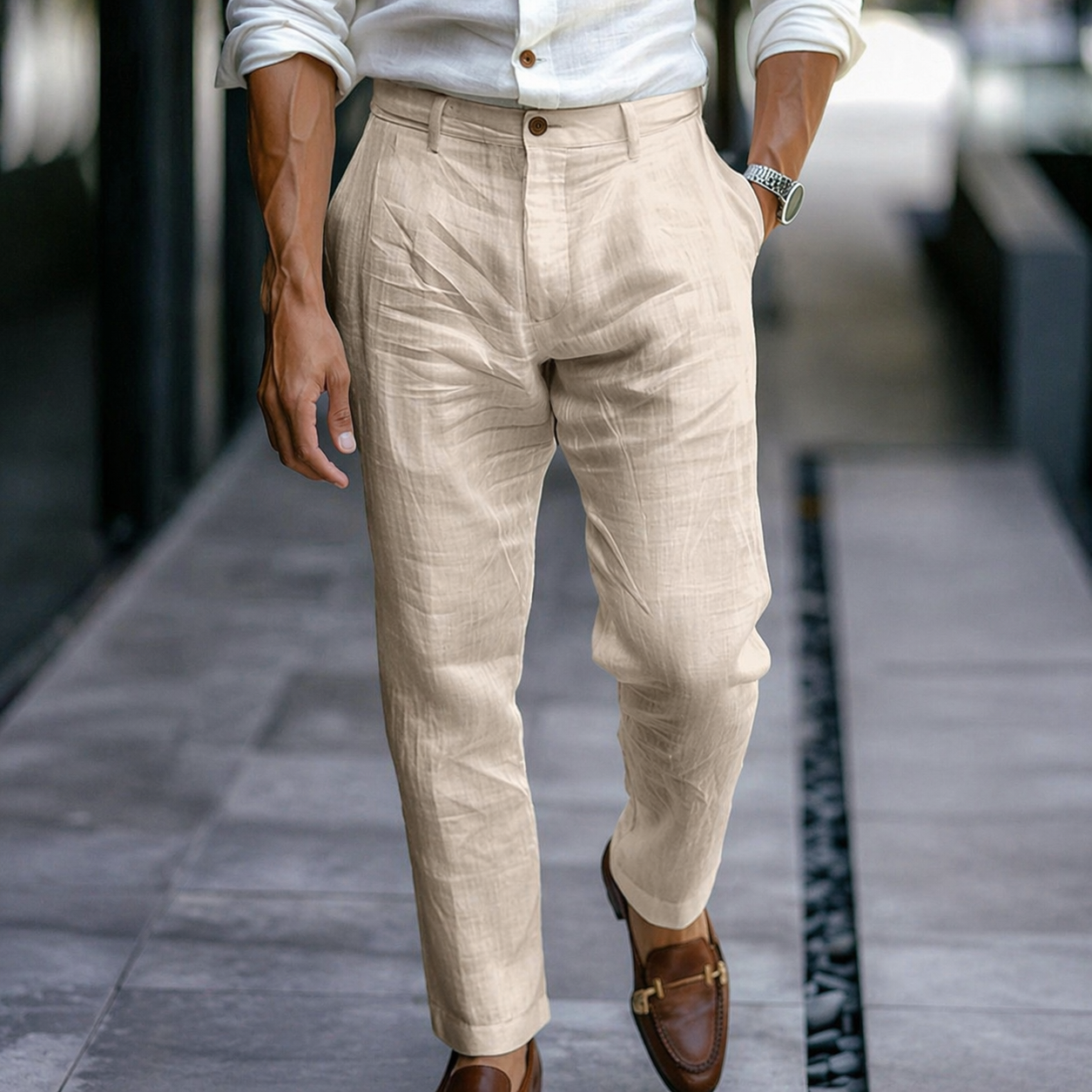 MAISON VALÉRIE | Pantalons d'été classiques pour hommes