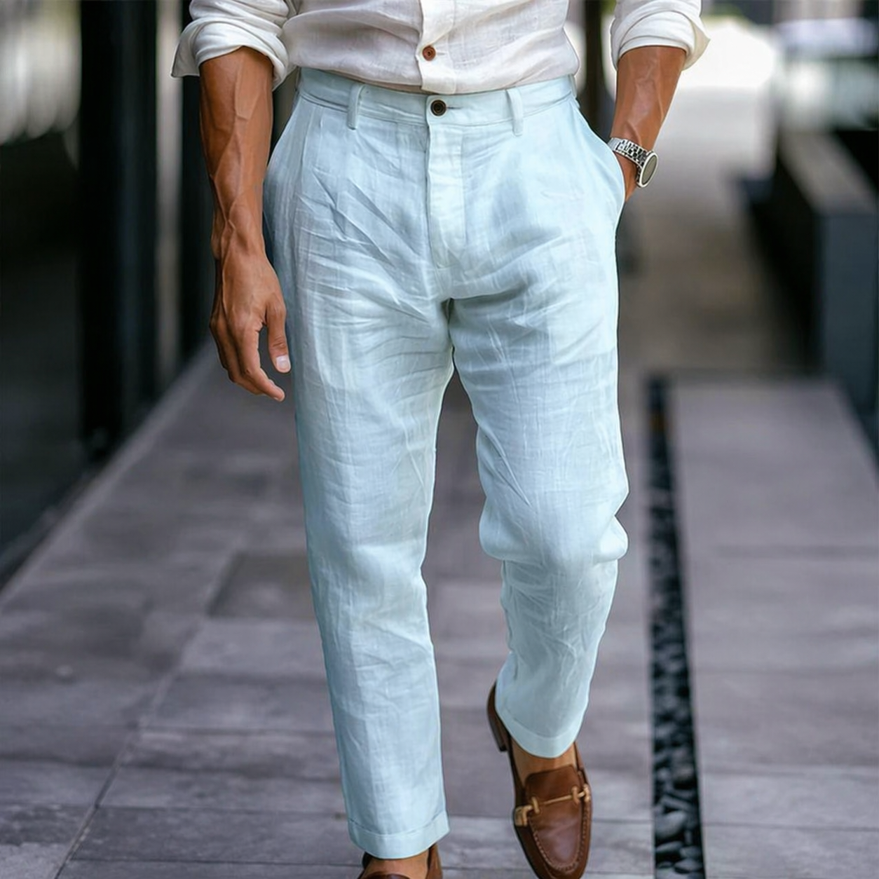 MAISON VALÉRIE | Pantalons d'été classiques pour hommes