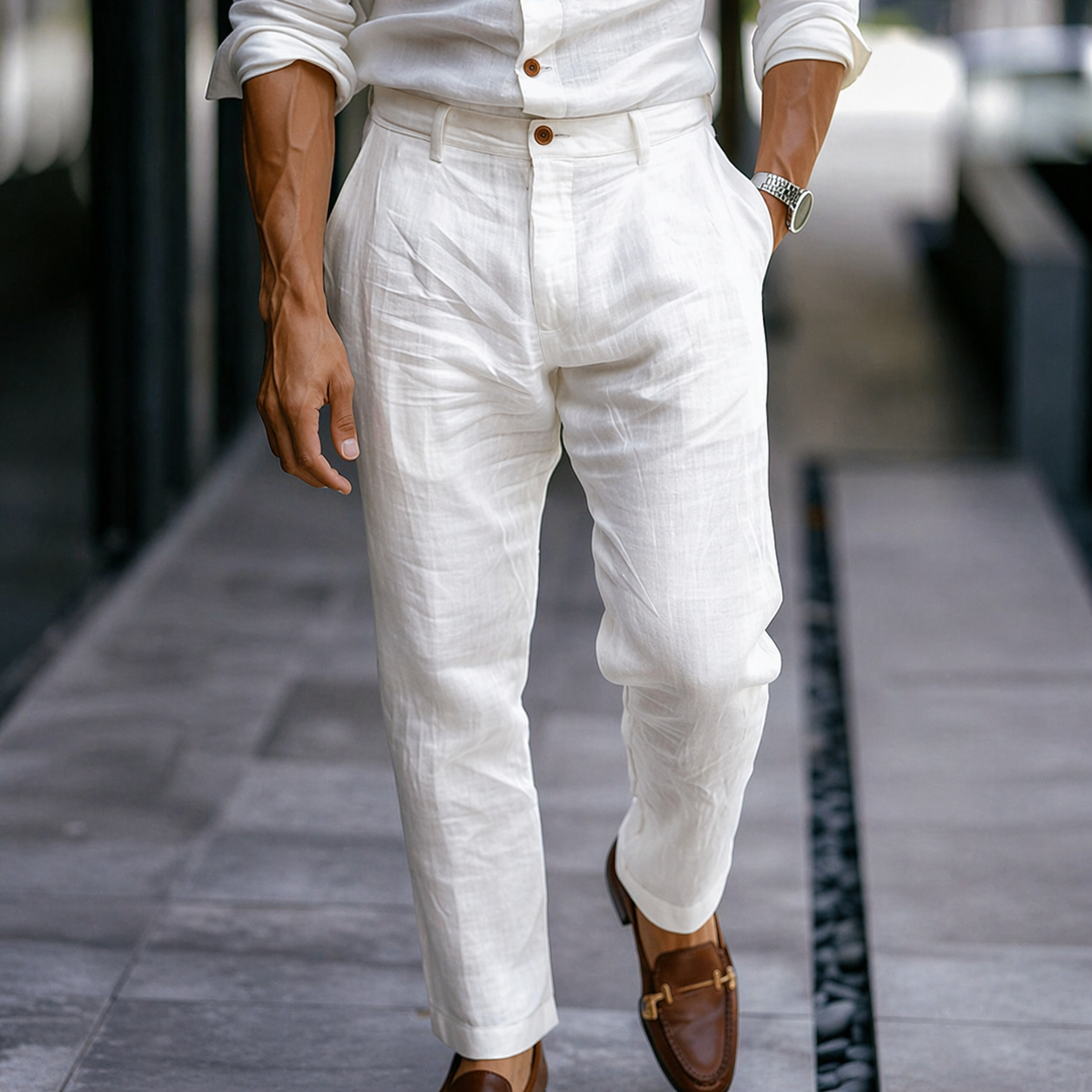 MAISON VALÉRIE | Pantalons d'été classiques pour hommes