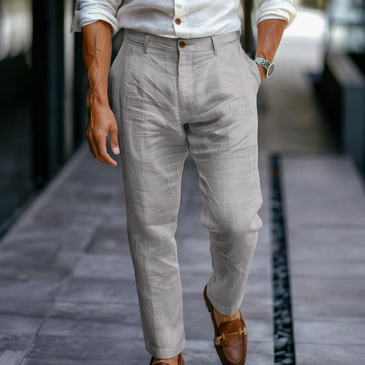 MAISON VALÉRIE | Pantalons d'été classiques pour hommes