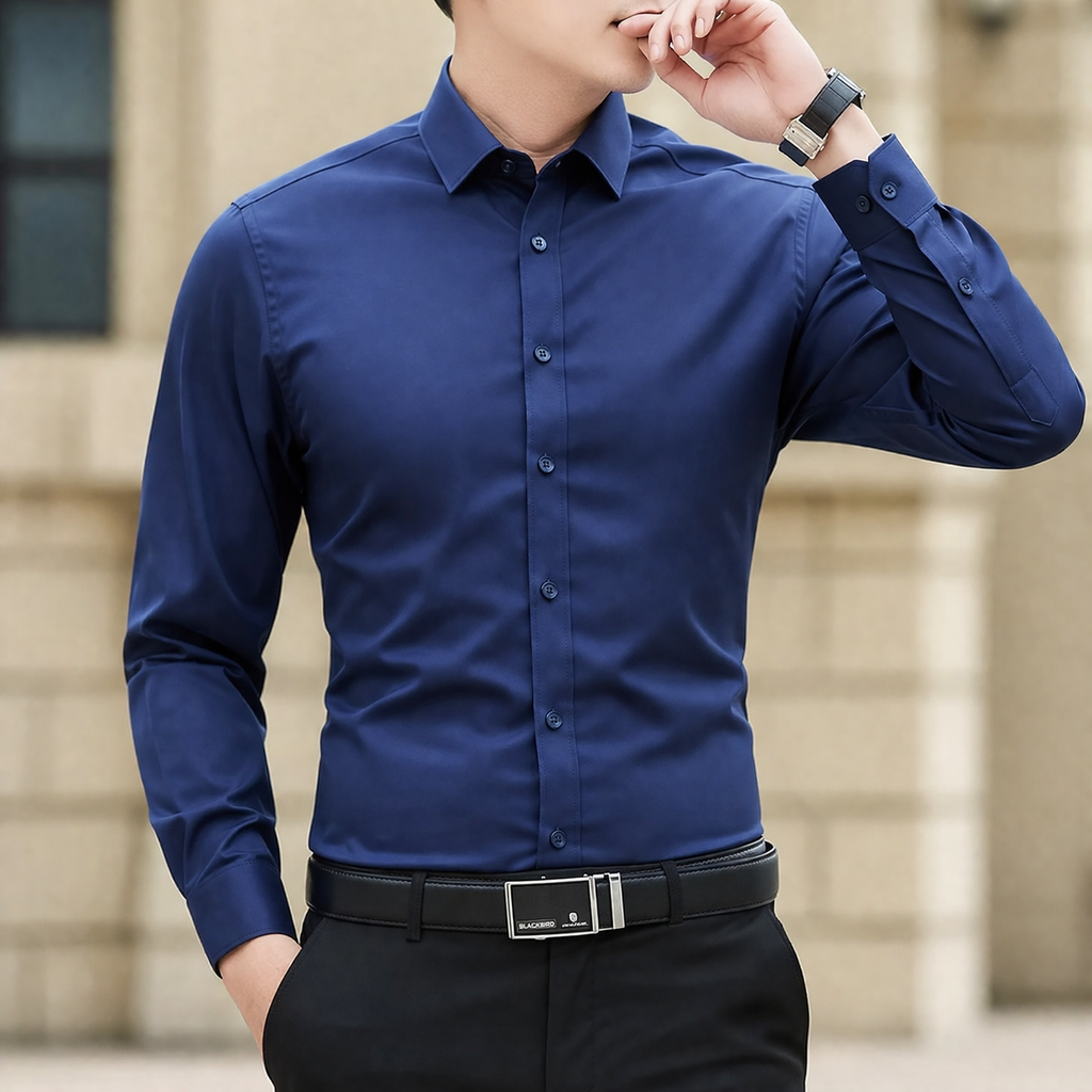 MAISON VALÉRIE | Chemise classique coupe slim pour homme