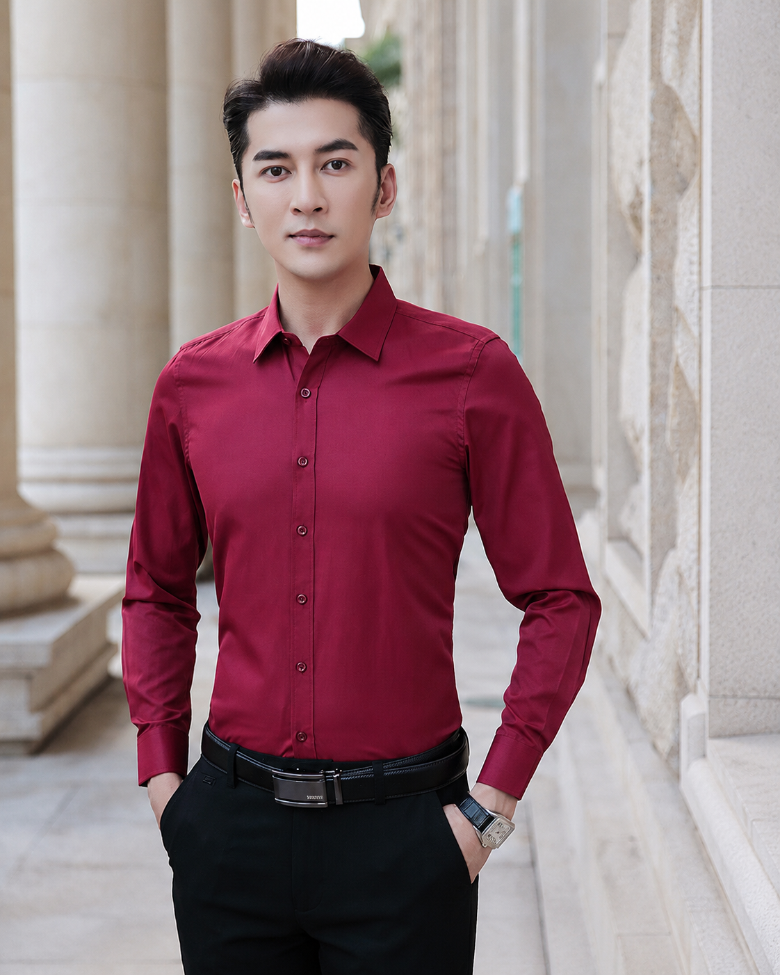 MAISON VALÉRIE | Chemise d'affaires élégante pour hommes