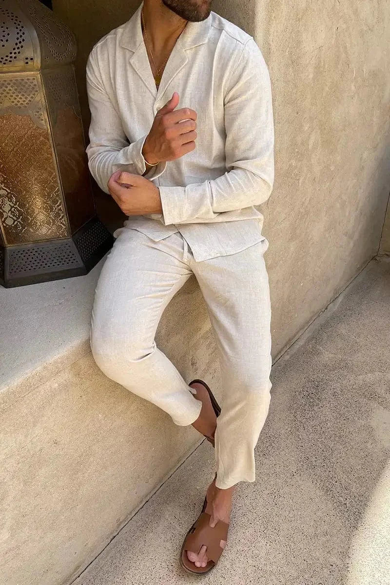 MAISON VALÉRIE | Ensemble lin pour homme