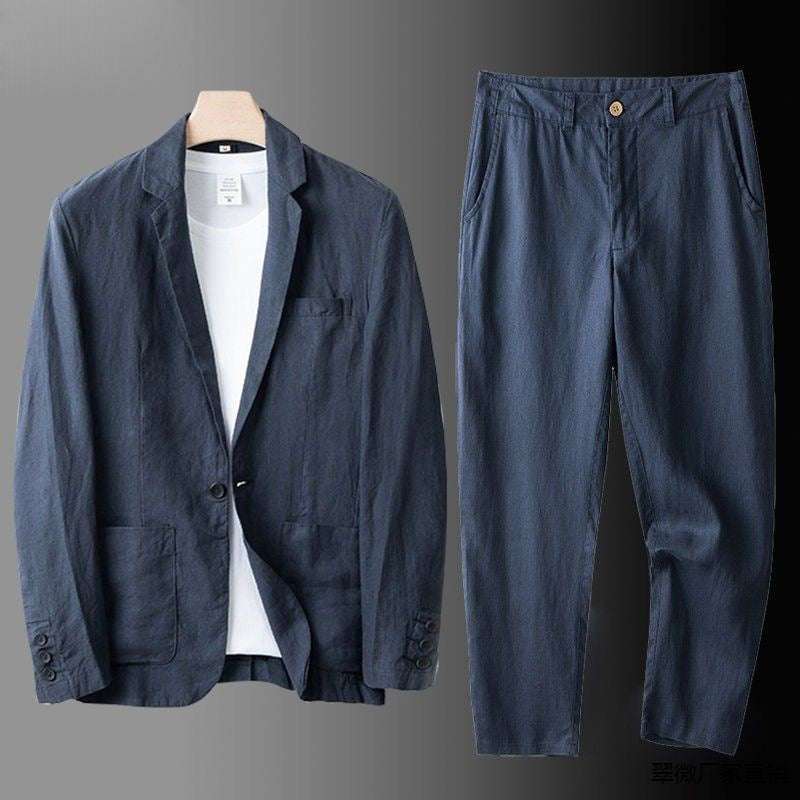 MAISON VALÉRIE | Ensemble costume en lin pour homme