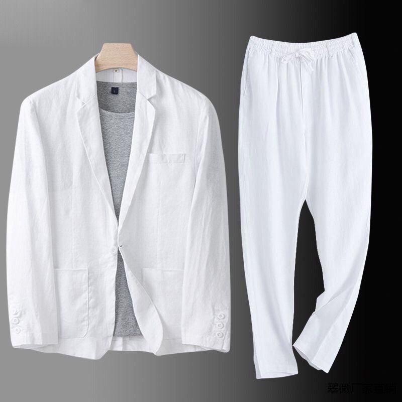 MAISON VALÉRIE | Ensemble costume en lin pour homme