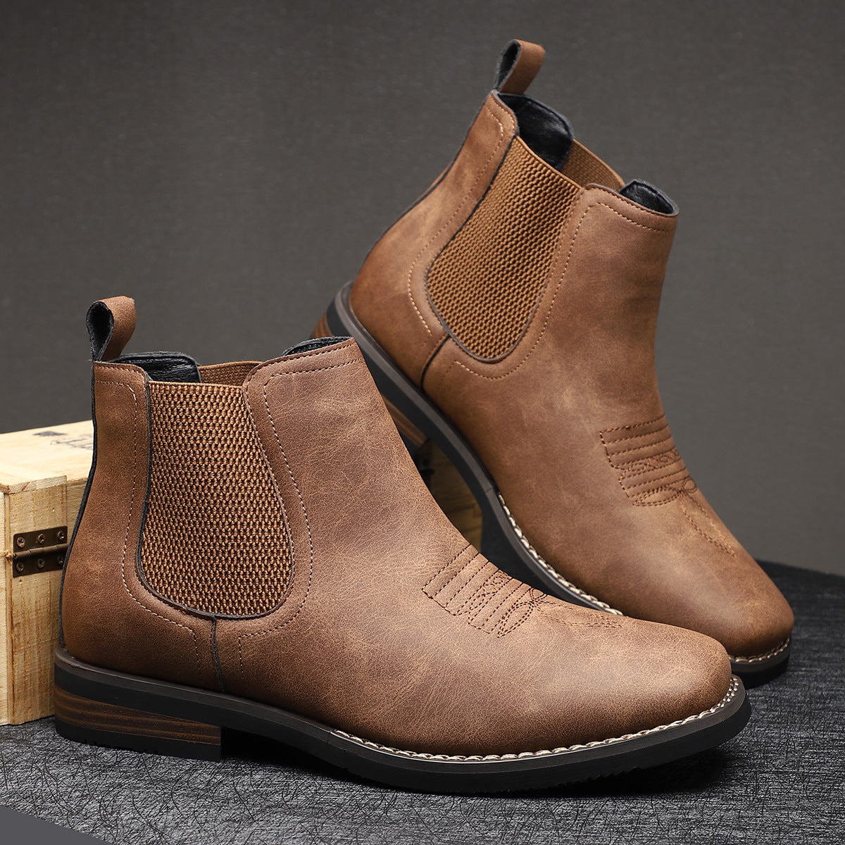 MAISON VALÉRIE | Bottes à enfiler pour homme