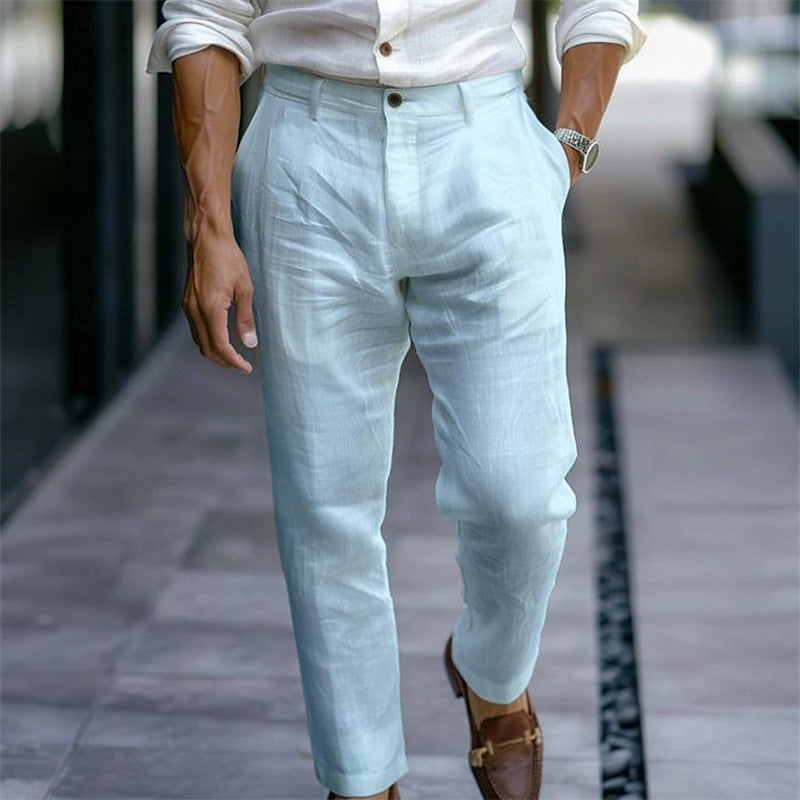 MAISON VALÉRIE | Pantalons en lin d'été pour hommes