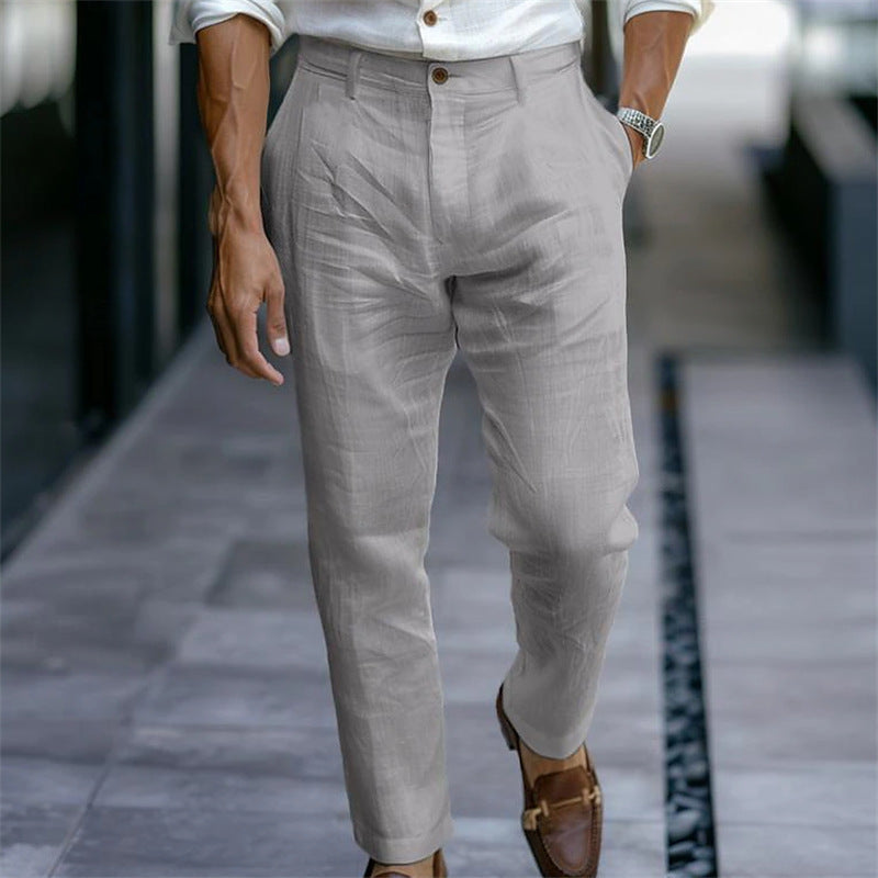 MAISON VALÉRIE | Pantalons en lin d'été pour hommes
