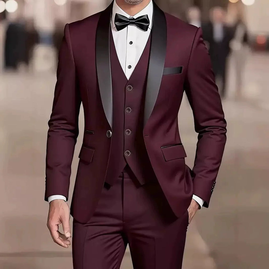 MAISON VALÉRIE | Costume à col chal pour hommes
