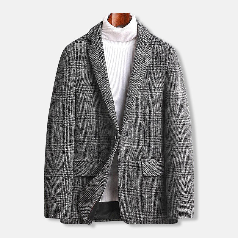 MAISON VALÉRIE | Alban | veste à carreaux en mélange de laine