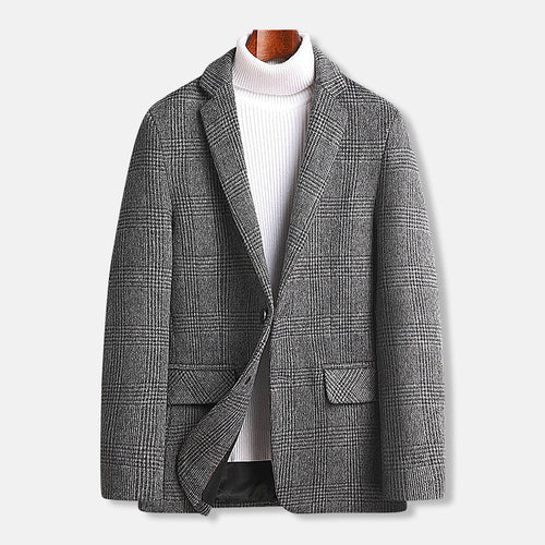MAISON VALÉRIE | Alban | veste à carreaux en mélange de laine