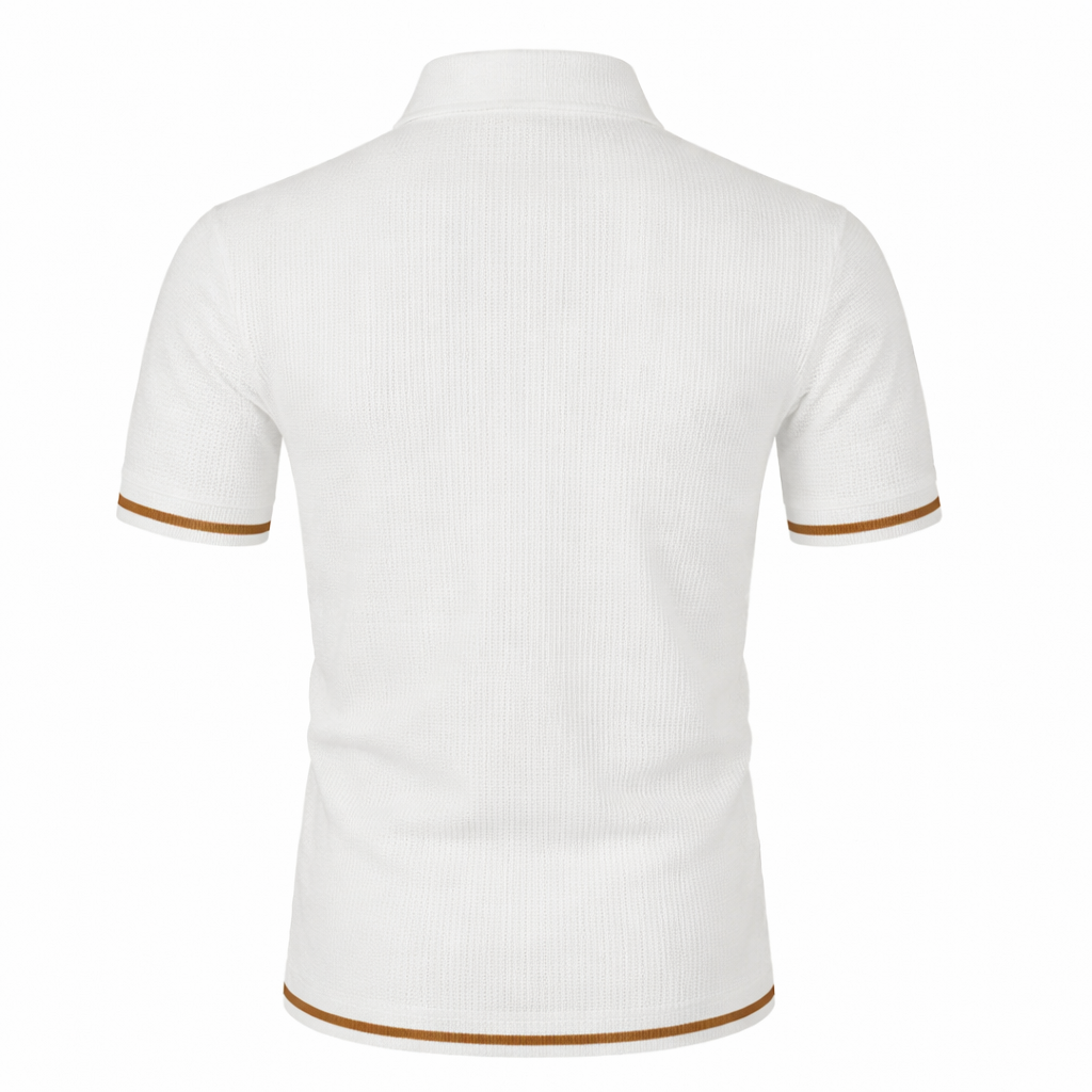 MAISON VALÉRIE | Polo jacquard pour hommes