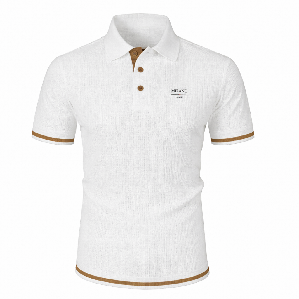 MAISON VALÉRIE | Polo jacquard pour hommes
