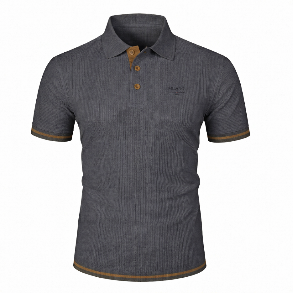 MAISON VALÉRIE | Polo jacquard pour hommes