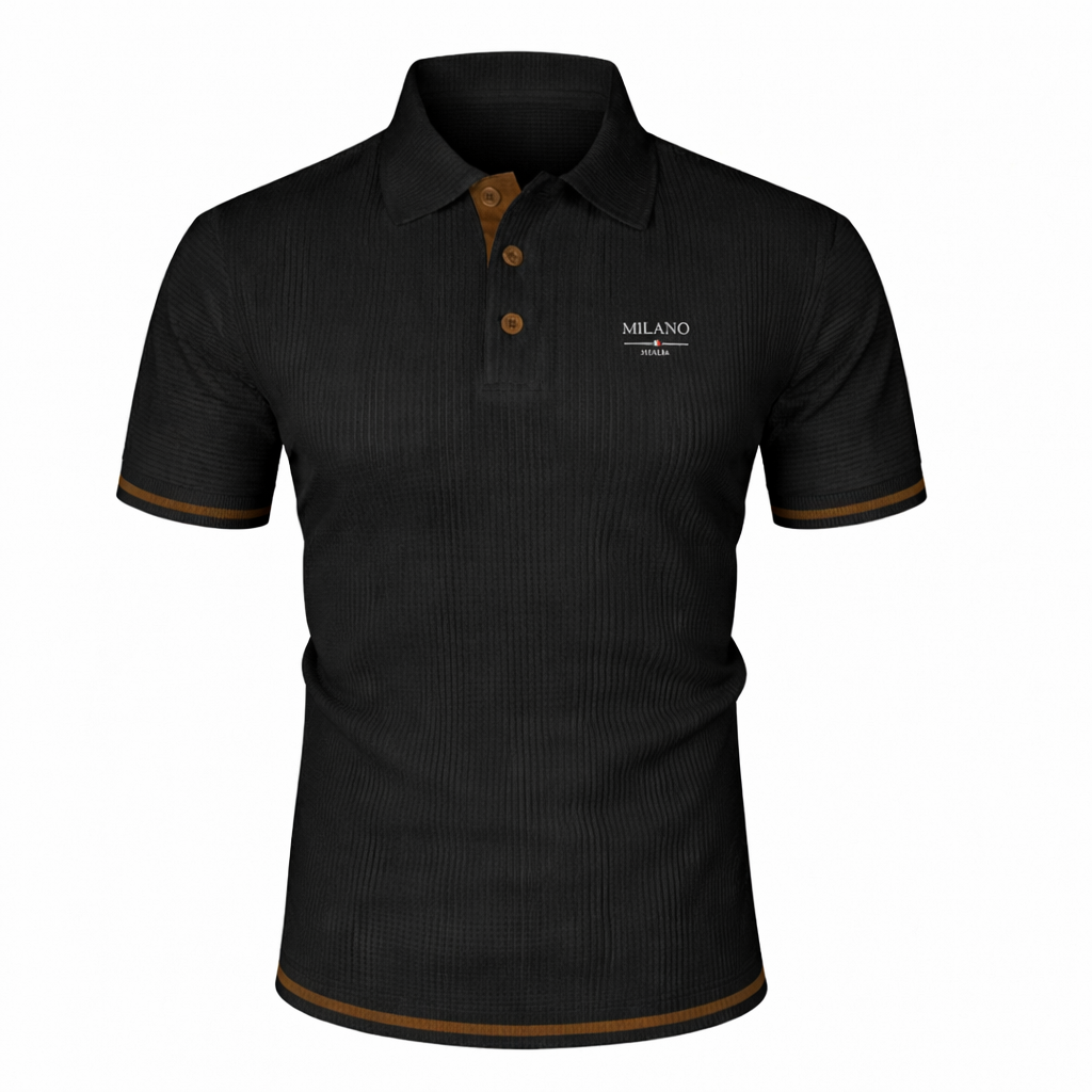 MAISON VALÉRIE | Polo jacquard pour hommes