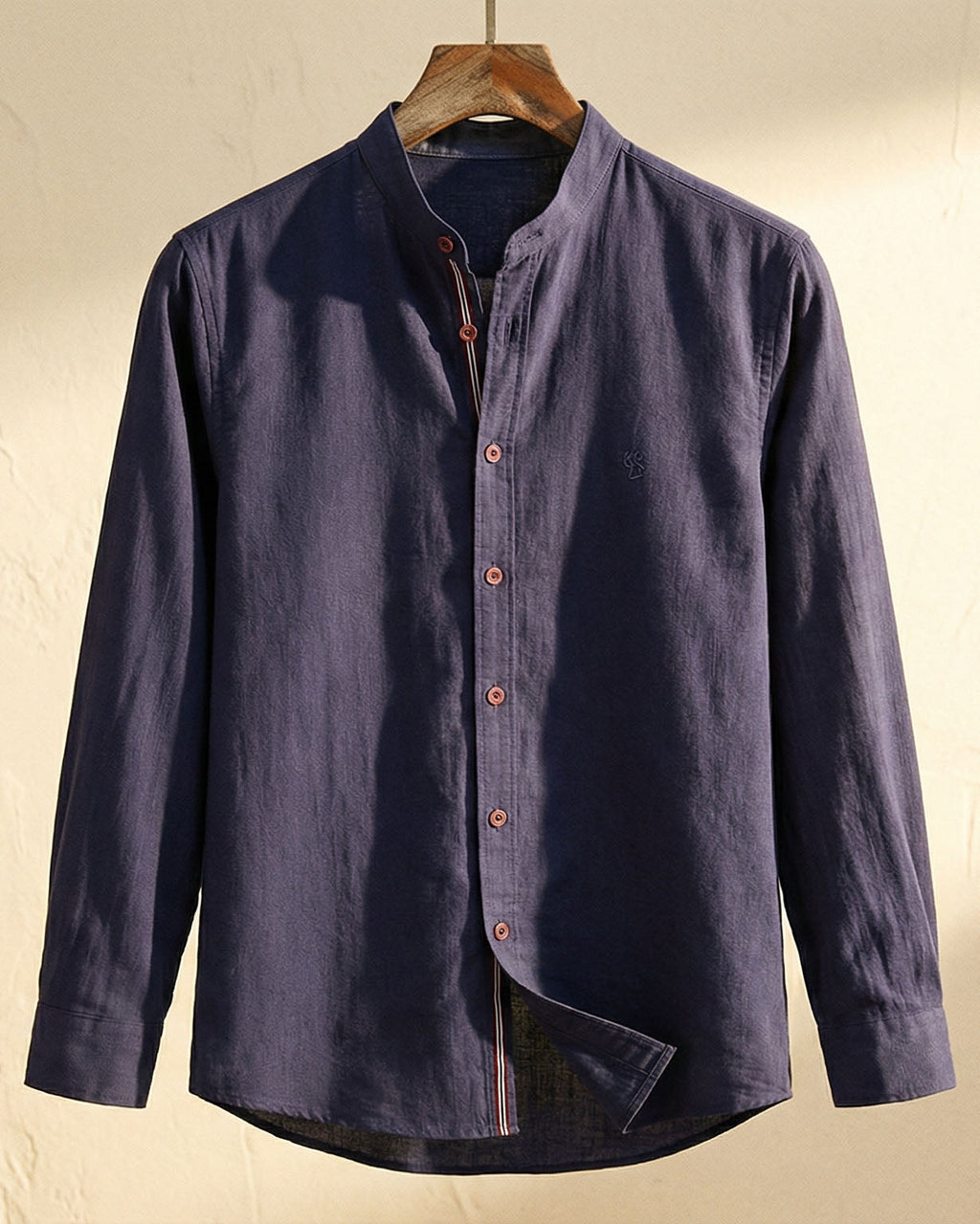 MAISON VALÉRIE | Chemise élégante col mao pour homme