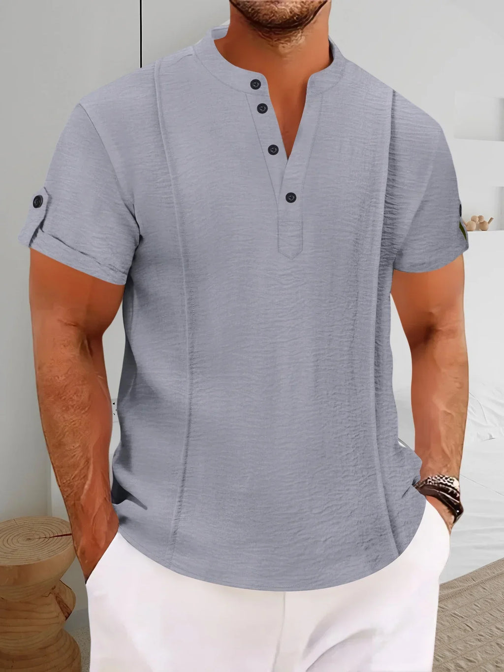 MAISON VALÉRIE | Chemise de vacances classique pour hommes