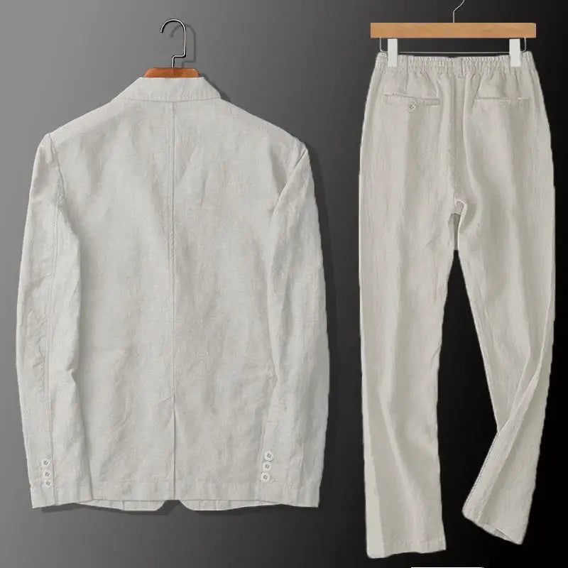 MAISON VALÉRIE | Ensemble lin coton homme