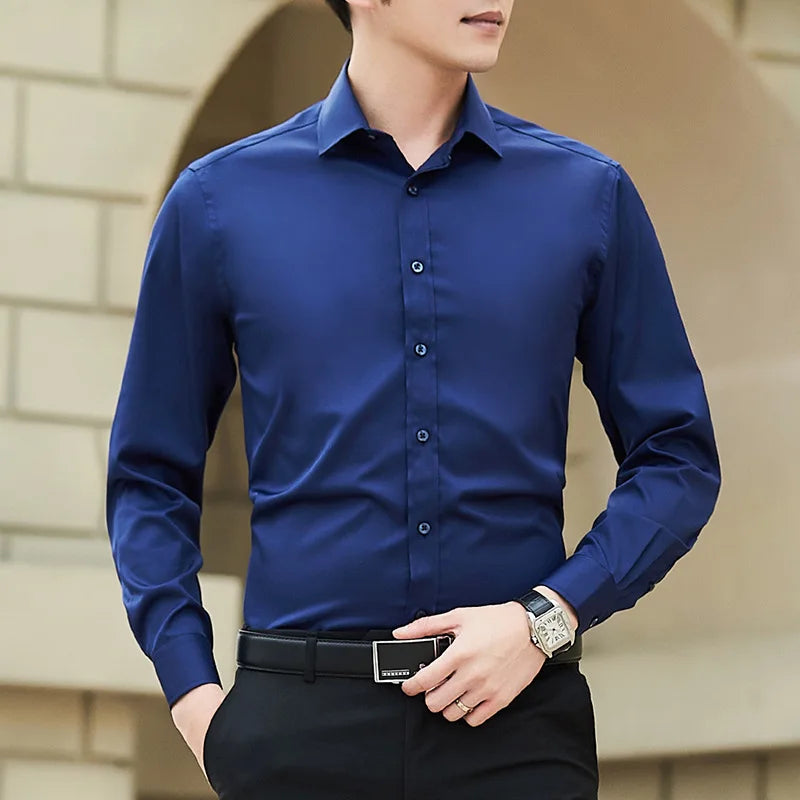 MAISON VALÉRIE | Chemise classique coupe slim pour homme