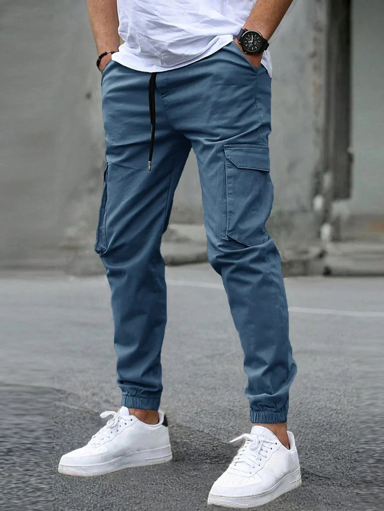 MAISON VALÉRIE | Pantalons cargo slim pour hommes