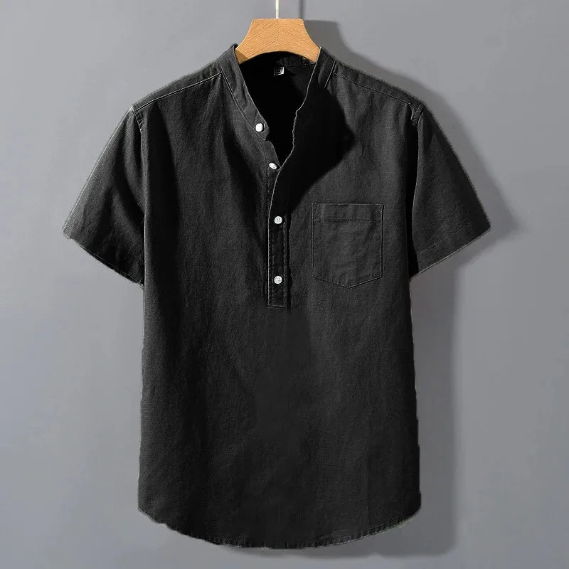MAISON VALÉRIE | T-shirt à col montant pour hommes