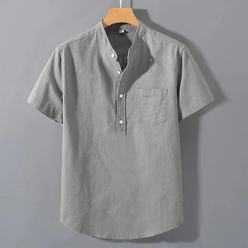 MAISON VALÉRIE | T-shirt à col montant pour hommes